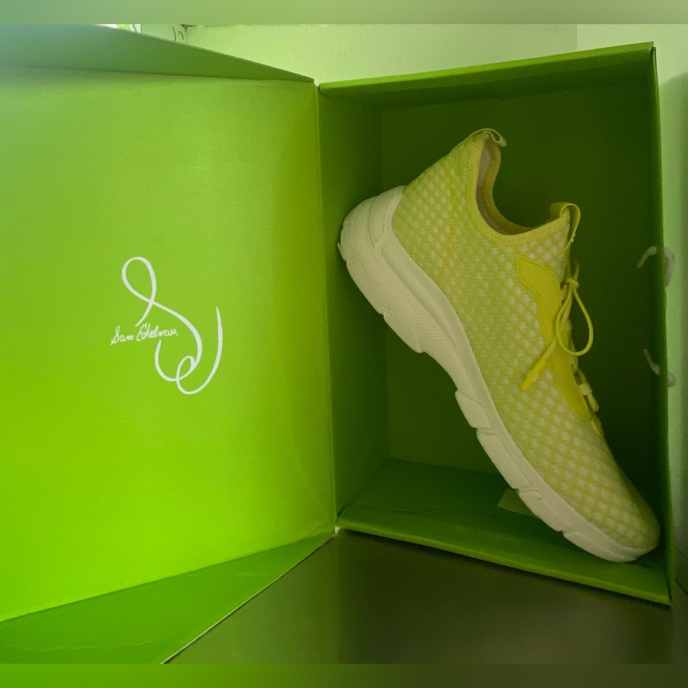 Sam Edelman Women's Bright Yellow Sneakers - Picture 7 of 15